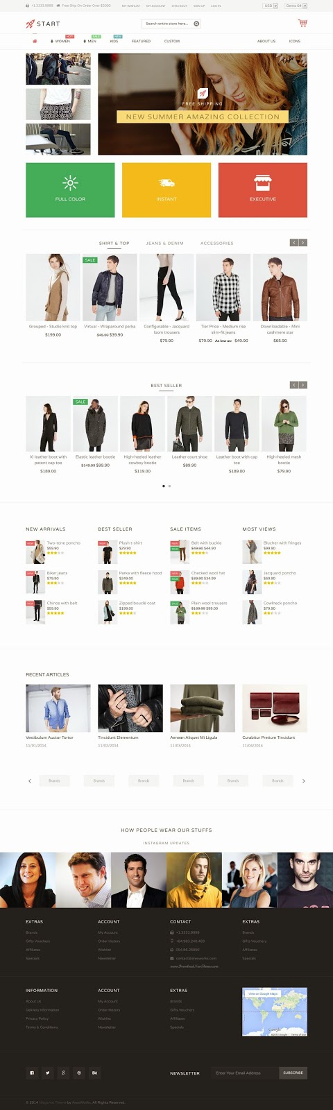 fashion store eCommerce Template 2015