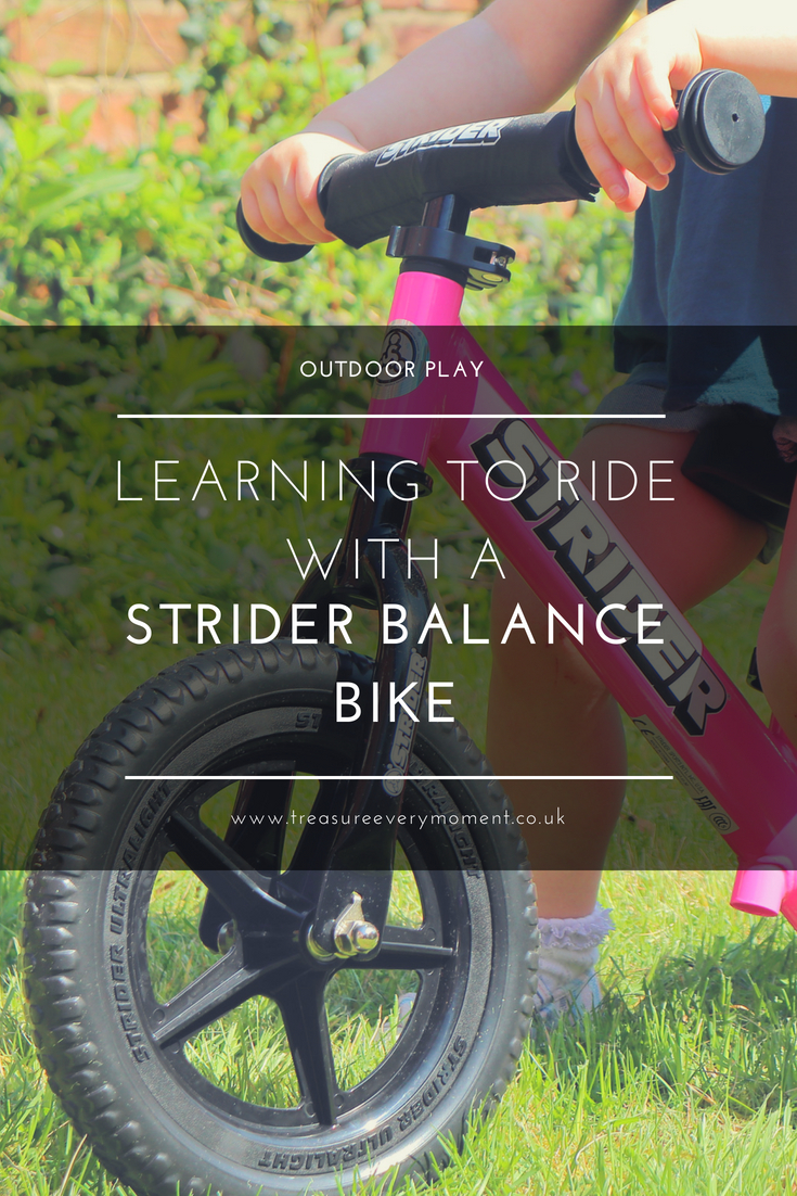 OUTDOOR PLAY: Learning to ride with a Strider Balance Bike