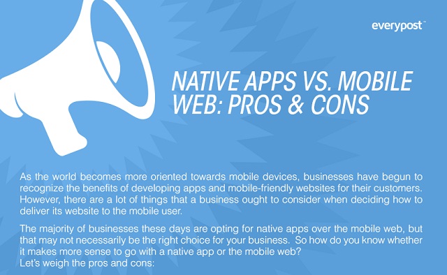 Image: Native Apps vs. Mobile Web: Pros and Cons