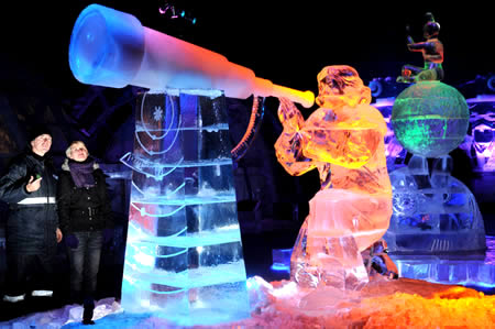 ice and snow sculptures photos
