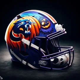 Georgia State Panthers halloween concept helmet