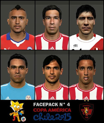 PES 2015 FacePack Copa America Chile 2015 N° 4 by Euler