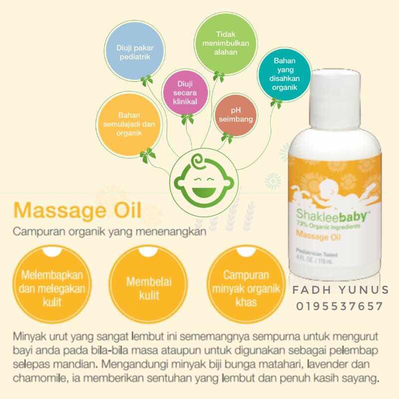 organic baby massage oil