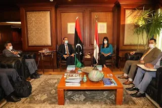 المشاط تستقبل وزير الإقتصاد بحكومة الوحدة الوطنية في دولة ليبيا