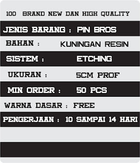 PIN KUNINGAN | PIN BAHAN KUNINGAN | PIN STAINLESS | PIN RESIN BAHAN KUNINGAN