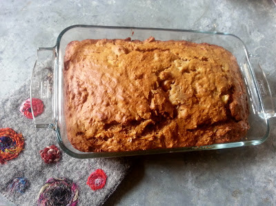 my banana bread and recycled potholder