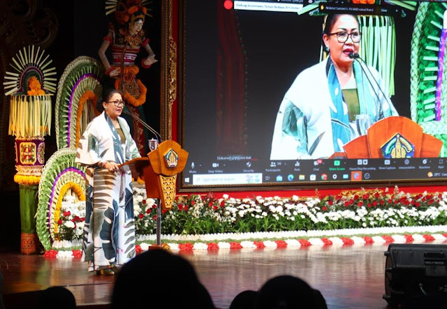   Ketua TP PKK Provinsi Bali Buka Sosialisasi Tentang Perpustakaan Digital ﻿