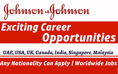 Johnson And Johnson Jobs USA, UK, Canada, India, Singapore, Philippines