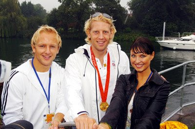 The Bathstore Great British Duck Race - Andy Hodge, Emma Barton and Shane Geraghty