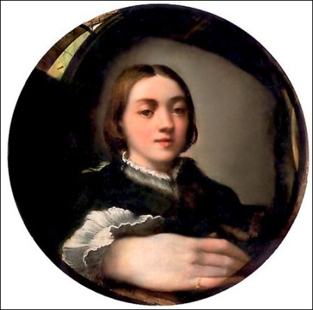 Le Parmesan, Autoportrait