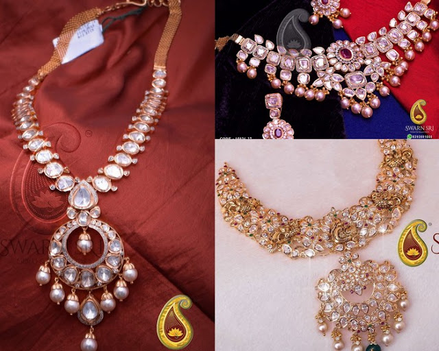 "Pachi work necklaces from-swarnsri jewellers" 