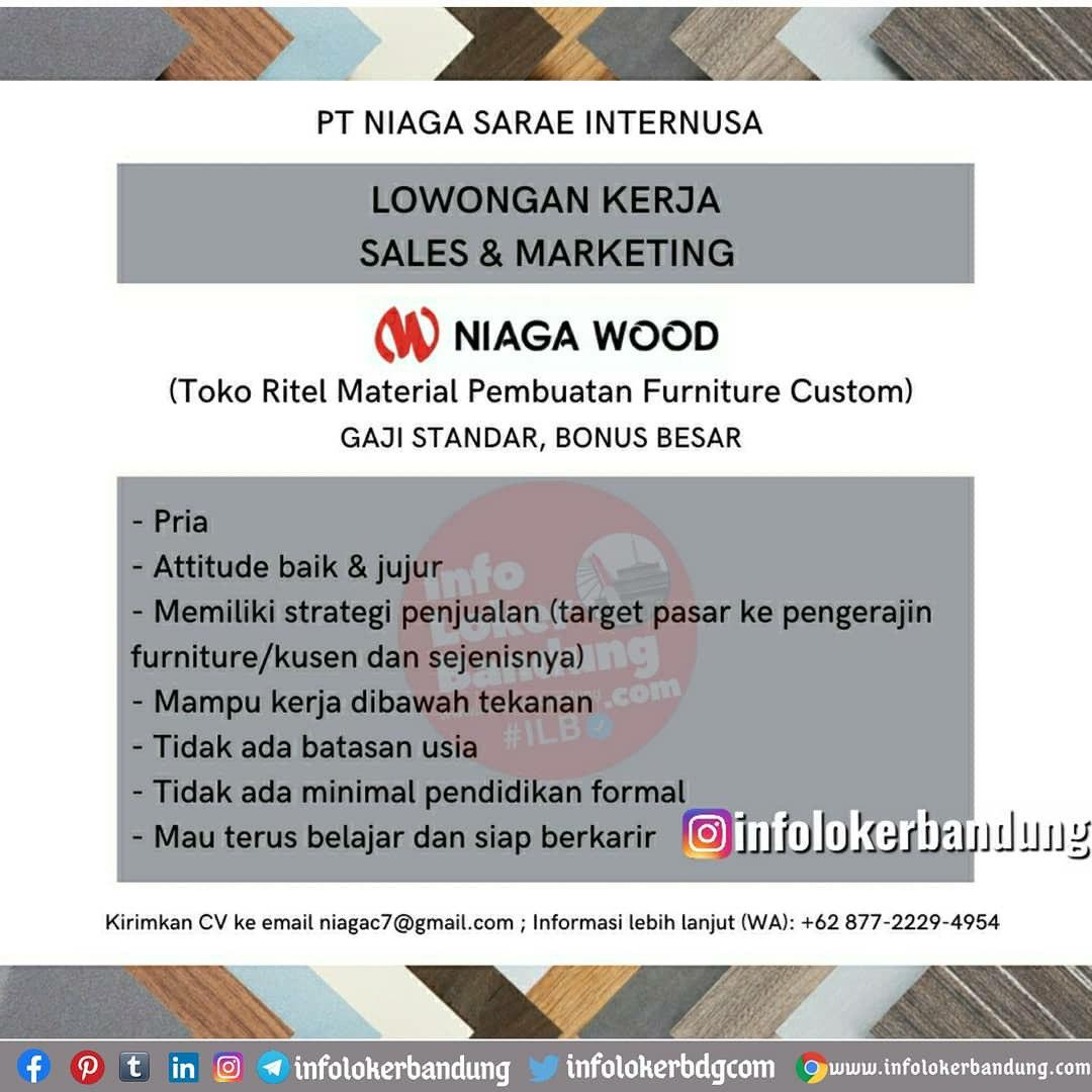 Lowongan Kerja PT. Niaga Sarae Internusa Bandung Oktober 2020