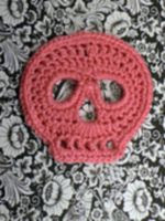 PATRON GRATIS APLIQUE CALAVERA DE CROCHET