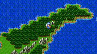 The entrance to the Wellspring of the Hero, an early dungeon in Dragon Quest II.