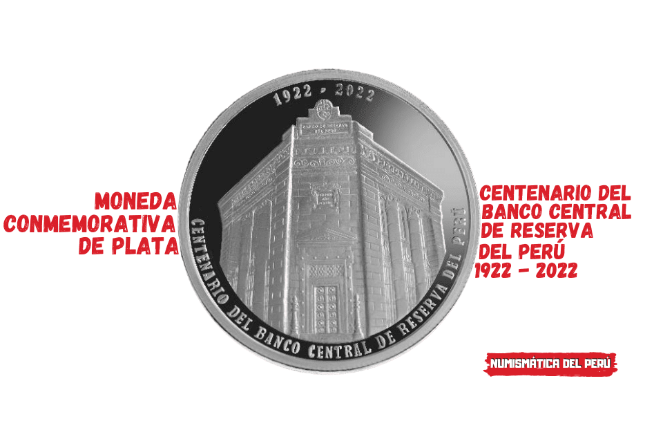moneda de plata centenario del banco central de reserva del peru