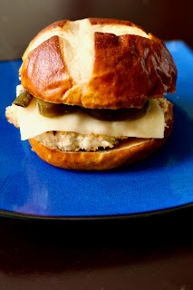 Oven Fried Chicken Sandwich with Beer Pickled Jalapeños: Savory Sweet and Satisfying