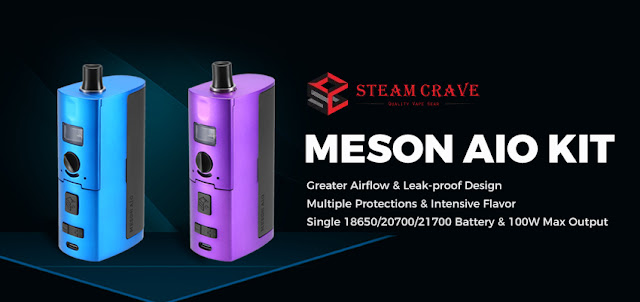 Steam Crave Meson AIO Kit brings you new experience!