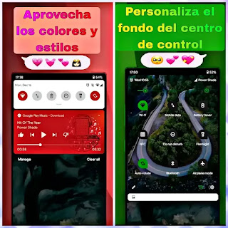 Captura de Power Shade - Increible app para personalizar el centro de control de Android Con Mari Droid