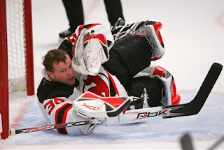 Brodeur's back (and hopefully he'll be wearing his mask).  Bruce Bennett/Getty Images