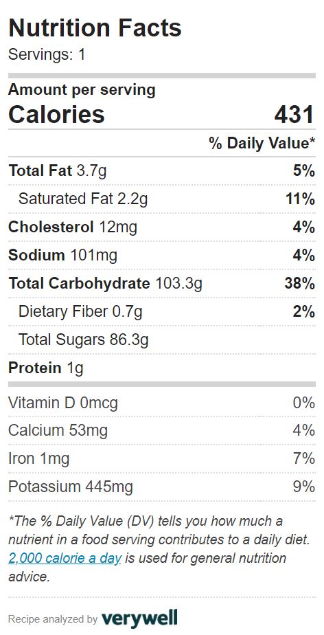 Starbucks hot apple cider nutrition info for knock off recipe