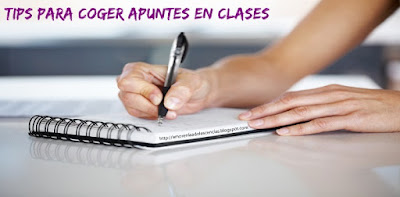 Cómo coger apuntes en clase