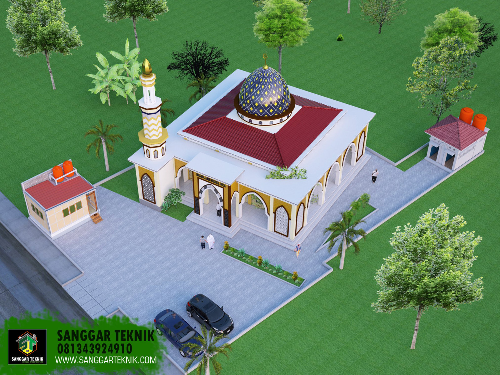 Gambar Desain Masjid 10x10  Rumah Joglo Limasan Work
