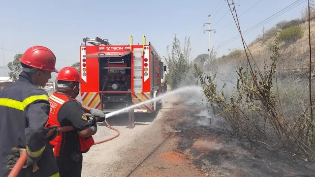 Bomberos Voluntarios de Palpalá extinguieron un incendio forestal 