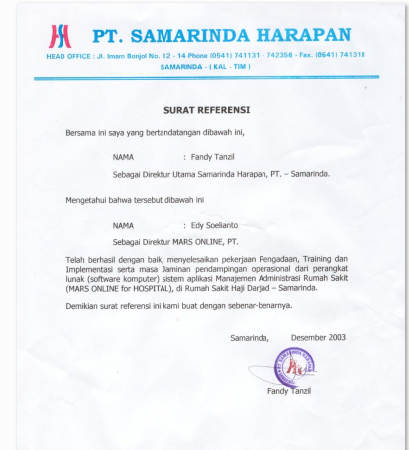 referensi marsonline - samarinda harapan