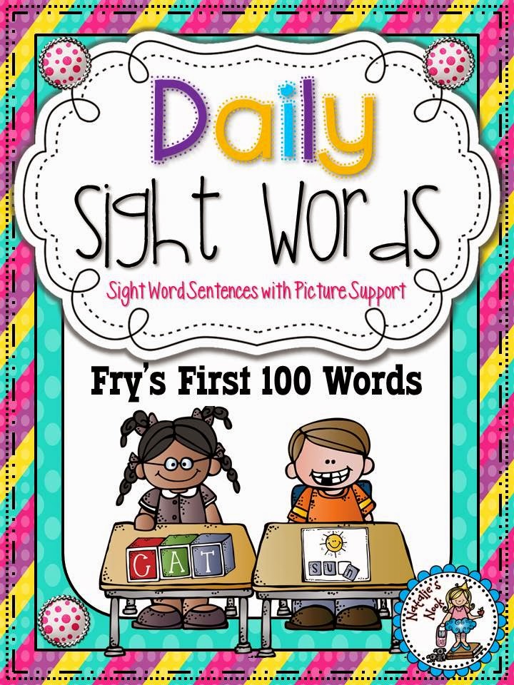 http://www.teacherspayteachers.com/Product/Daily-Sight-Words-Frys-First-100-Words-With-Picture-Support-286265