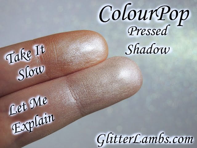 ColourPop Super Shock Shadows Eyeshadows Swatches Review by www.GlitterLambs.com Take It Slow, Let Me Explain, Valley Girl, Glitterati, Fringe, Rainbow Hello Kitty, Bubbly, Tea Party, Sugar, Birthday Girl www.Colourpop.com