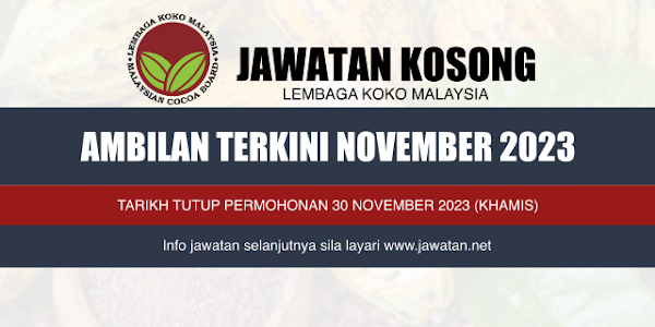 Jawatan Kosong Lembaga Koko Malaysia 2023