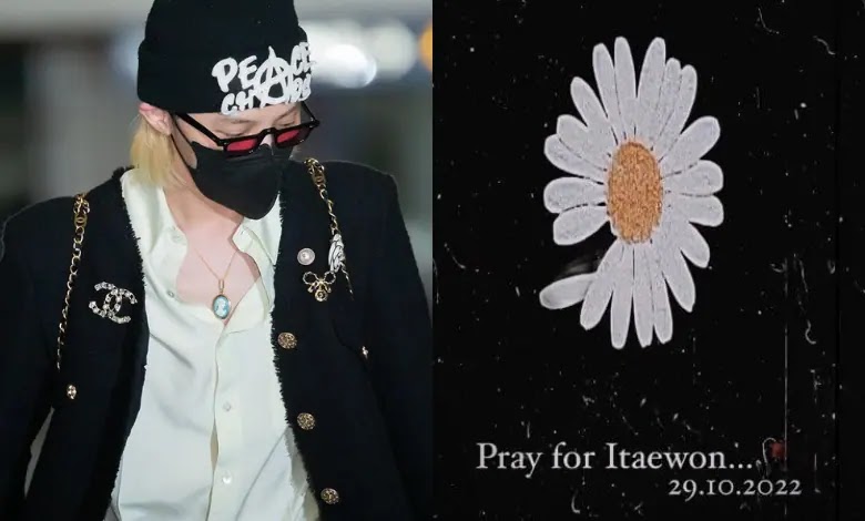 G-dragon pray for Itaewon