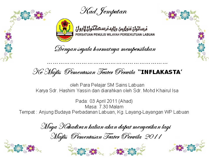 Contoh Surat Rasmi Jemputan Mesyuarat - Rasmi J