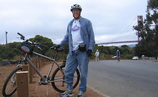 Yeah, I know...I look like a dork. But I rode over the bridge and you didn't, so there.