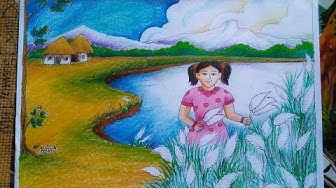 কাশফুলের ছবি আঁকা -  কাশফুলের ছবি ডাউনলোড - Kashful picture download - NeotericIT.com