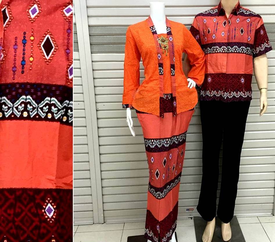  34 model baju kebaya batik couple modern untuk 