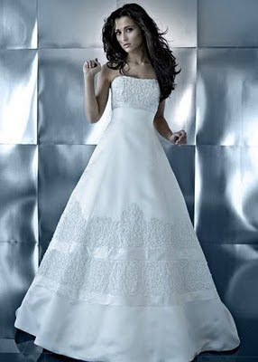 Lace Ball Gown Wed Dress