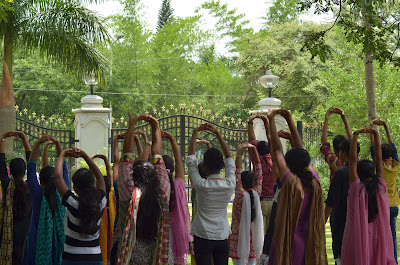 International Yoga Day at Vee Technologies - 2016