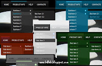 17 mẫu Drop Down Menu Widget trong Blogger đơn ngang với CSS và HTML Codes