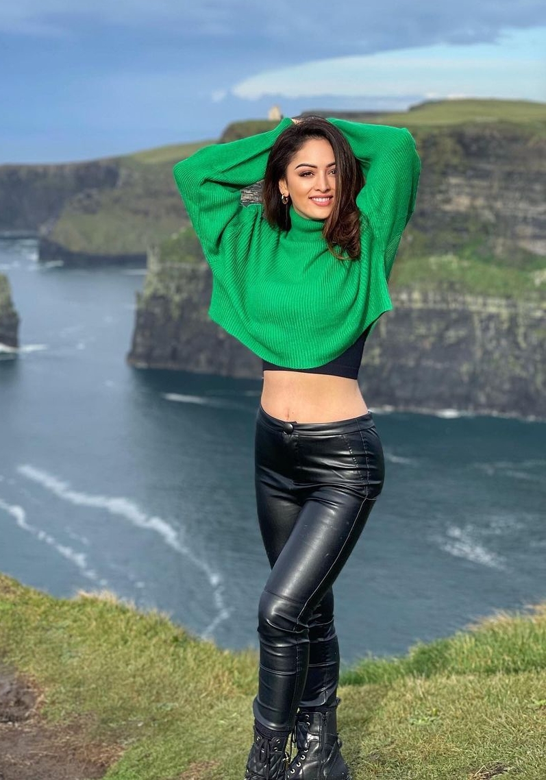 Sandeepa Dhar latex leather outfits hot actress