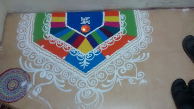 rangoli for new year and diwali