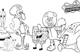 Sketsa Gambar Spongebob Dan Patrick