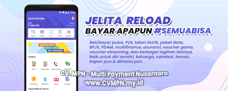 Jelita Reload Pulsa APK Murah CV. Cahaya Multi Solution CVMPN Multi Payment Nusantara - Agen Pulsa Termurah 2023 Indonesia