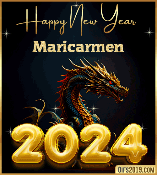 Happy New Year 2024 gif wishes Maricarmen