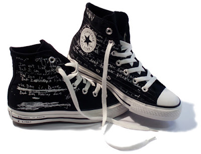 Limited Edition Converse Shoes on Limited Edition Chuck Taylor High Tops In Black   It Has Script By