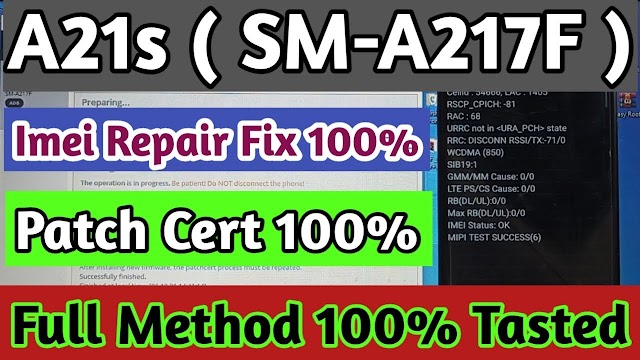 SM-A217F U5 Imei Repair Firmware  ( Fixed After Root Auto Rebooting,Hanglogo) 100% Tested " NG Status Fixed "