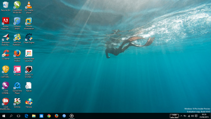 Desktop dan Wallpaper baru Windows 10