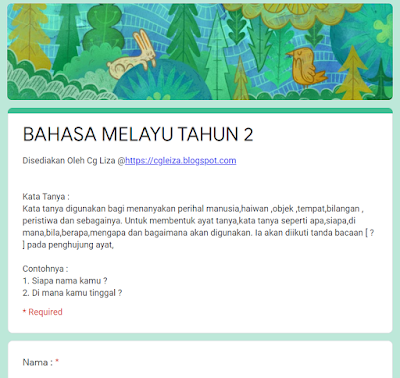 Latihan Kata Tanya Aras Rendah Bahasa Melayu Tahun 2