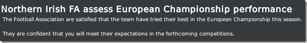 Northern Irish FA, FM 2010