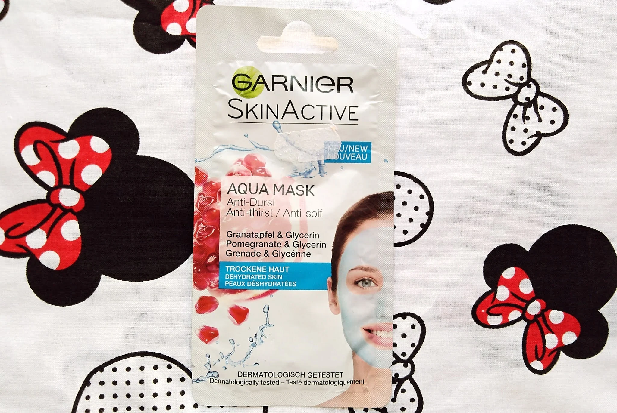 garnie skin active aqua mask, garnier skin active maski do twarzy blog